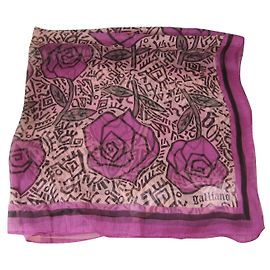 John Galliano Schals Fuschia