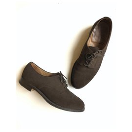Autre Marque Derbies Bowen en daim marron Marron foncé