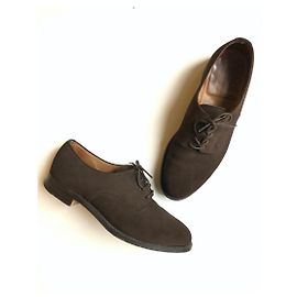 Autre Marque Derby Bowen in camoscio marrone Marrone scuro