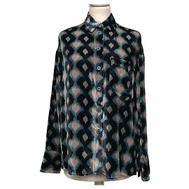 Maliparmi Top Marrone Blu Grigio