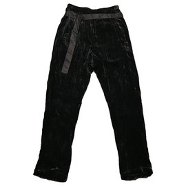 Ann Demeulemeester-Pants, leggings-Black
