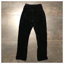 Ann Demeulemeester-Pants, leggings-Black