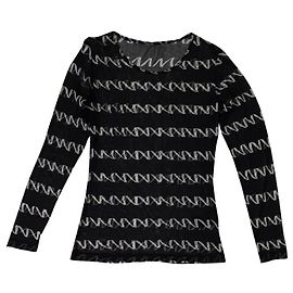 Bitte Kai Rand Silk Transparent Blouse Black White Black White