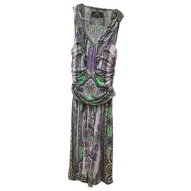 Robe Etro à motif cachemire et drapé Multicolore