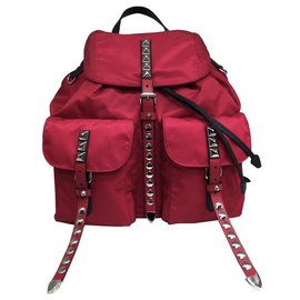 Prada-Prada backpack red new-Red