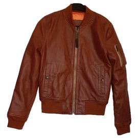 Schott Leather Jacket Brown Brown