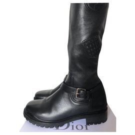 Dior-Thigh high boots-Black