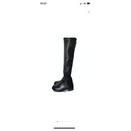 Dior-Thigh high boots-Black