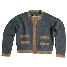 Cardigã By Malene Birger de lã de cordeiro cinza Cinza