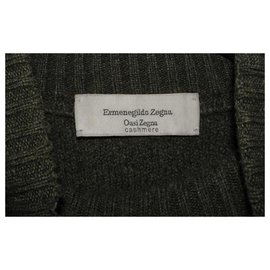 Ermenegildo Zegna-ERMENEGILDO ZEGNA  OASI TURTLENECK SWEATER-Dark green