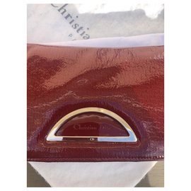 Dior-Dior Malice monogram bag-Dark red