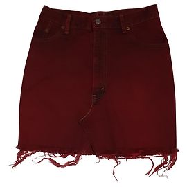 Falda vaquera roja Levi's Roja