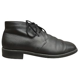 Stivaletti Salvatore Ferragamo foderati con p 42 Nero