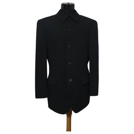 Kenzo Blazer Jacket Navy Blue Wool Navy blue