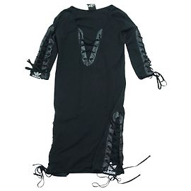 Jeremy Scott Pour Adidas Vestido negro de encaje de JEREMY SCOTT x ADIDAS Negro Blanco