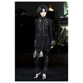 Chanel-8,5Manteau veste K $ Shanghai-Noir