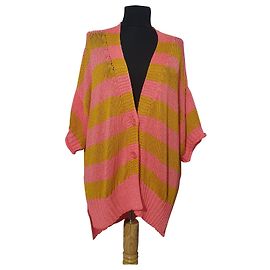 Twin Set Strickjacke Rosa Mehrfarbig Viskose Pink Mehrfarben