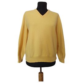 Autre Marque Pull en cachemire jaune SOR Andrea Fenzi Taille M Jaune