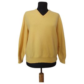 Autre Marque SOR Andrea Fenzi Kaschmirpullover Gelb Größe M Gelb