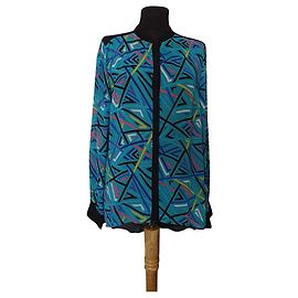 Nicole Miller Shirt Multicolore Polyester Size L Multiple colors