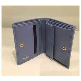 Prada-Prada leather wallet new-Blue