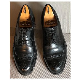 JM Weston-J.M. WESTON - TRIPLE SOLE DERBIES-Black