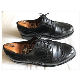JM Weston-J.M. WESTON - TRIPLE SOLE DERBIES-Black