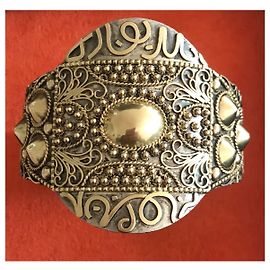 Autre Marque Bracciale orientale in argento e vermeil Argento