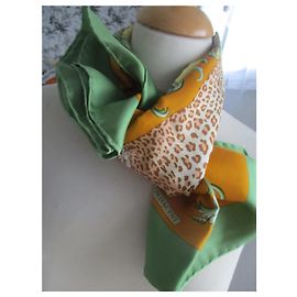 Autre Marque Pañuelo de seda Ferragamo Beppe Spadacini Royal Palm Multicolor