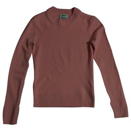 Acne Punch PAW Pullover Rosa Wolle Pink