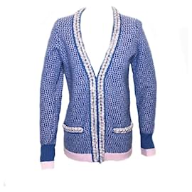 Chanel-Cardigan con finiture intrecciate-Multicolore