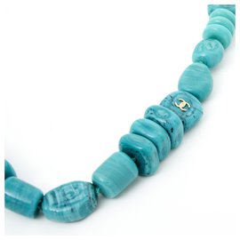 Chanel-TURQUOISE GLASS CC-Turquoise