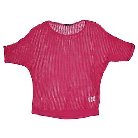 Blusa de malla Luisa Cerano Rosa Algodón Lino Rosa