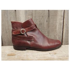 botas bally tipo jodphur p 37,5 Castaño