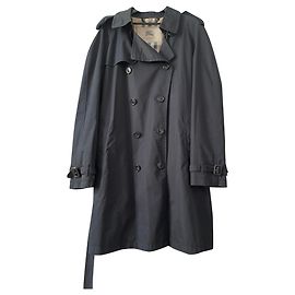 Trench da uomo Burberry Nero