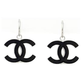 Chanel-MAXI CC ON HOOPS SILVER BLACK-Silvery