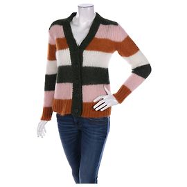 Autre Marque Chinti & Parker Alpaka Strickjacke gestreift Mehrfarben