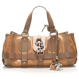 Chloé Chloe Brown Kerala Equipped Leather Tote Bag Brown Light brown