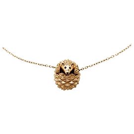 Boucheron Halskette, "Hans, der Igel "in Rotgold, Rubin und schwarzer Diamant. Andere