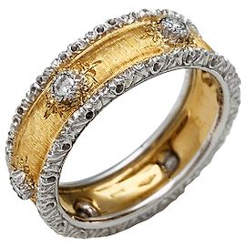 Alliance Buccellati 2 ors 750/000, modèle “Fusi”, diamants. Autre