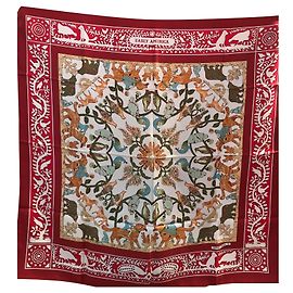 Lenço Hermès Early America de seda 90x90 Outro