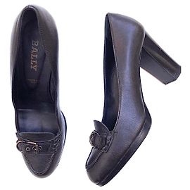 Bally Mallika platform pumps brown leather 38 Dark brown