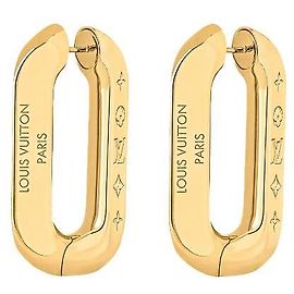 Louis Vuitton Orecchini LV Edge Gold hardware