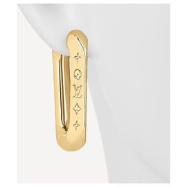 Louis Vuitton-Boucles d'oreilles LV Edge-Bijouterie dorée