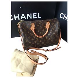 Louis Vuitton Speedy Crossbody Marrom