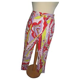 Pantalones rectos 7/8 de algodón KOOKAÏ Talla 42 Multicolor