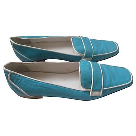 Trussardi Flats Turquoise