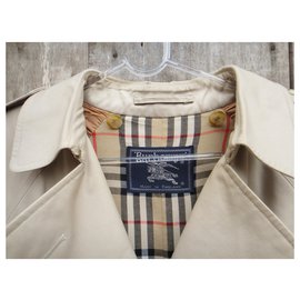 Burberry-Burberry Vintage Trencher 42 with removable wool lining-Beige