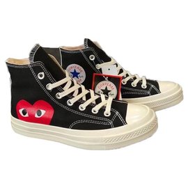 Converse-Converse  x play comme des garçons-Noir