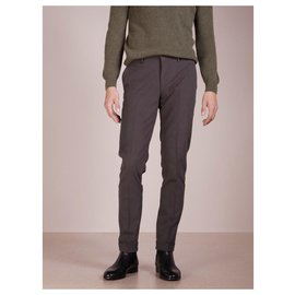 Corneliani-Corneliani new men's moleskin style chinos-Dark grey